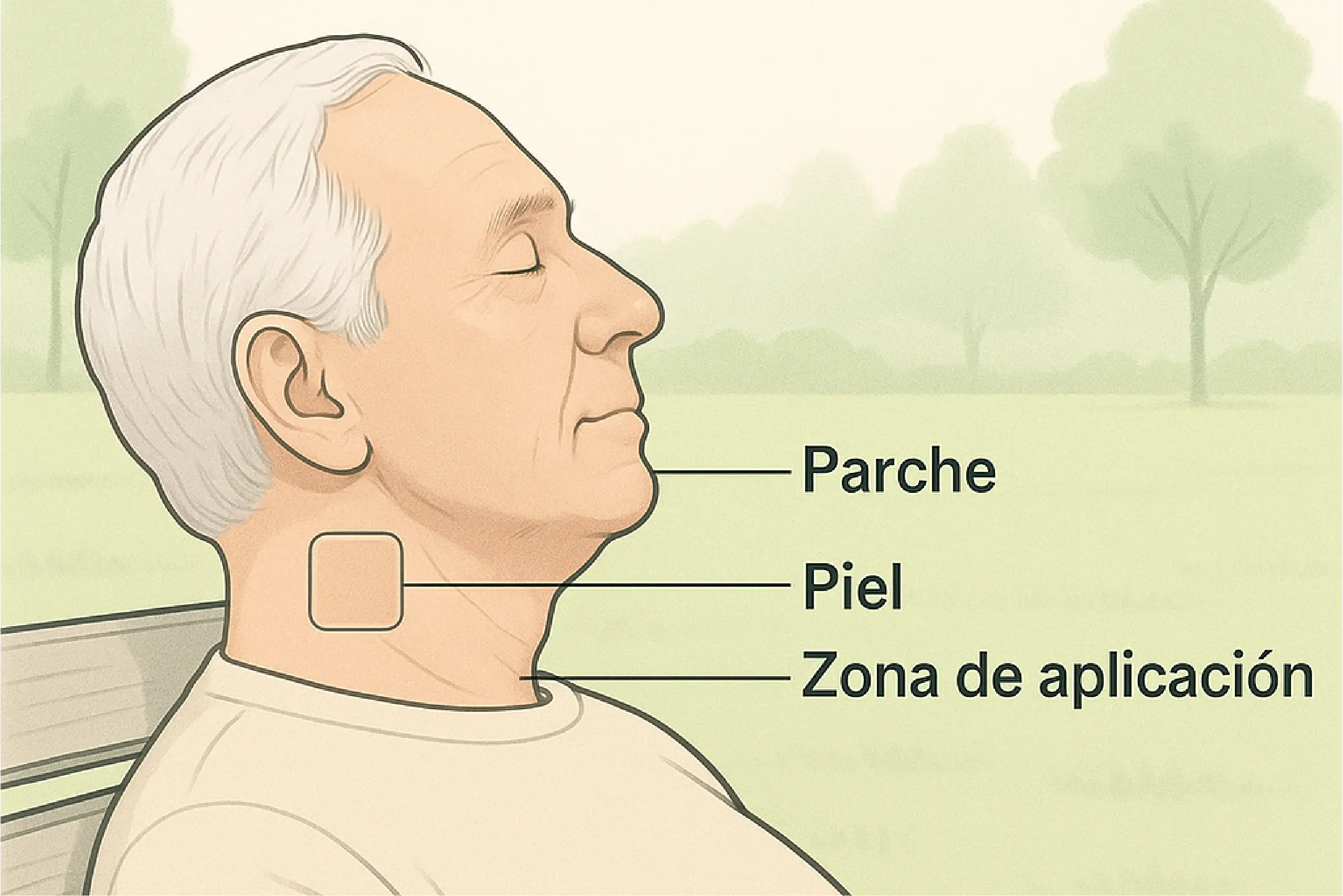 Parches naturales para salud en el cuidado de adultos mayores
